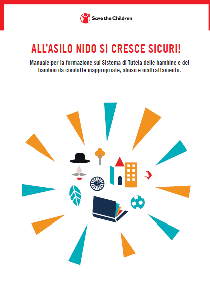 Copertina del manuale "All'asilo nido si cresce sicuri!".